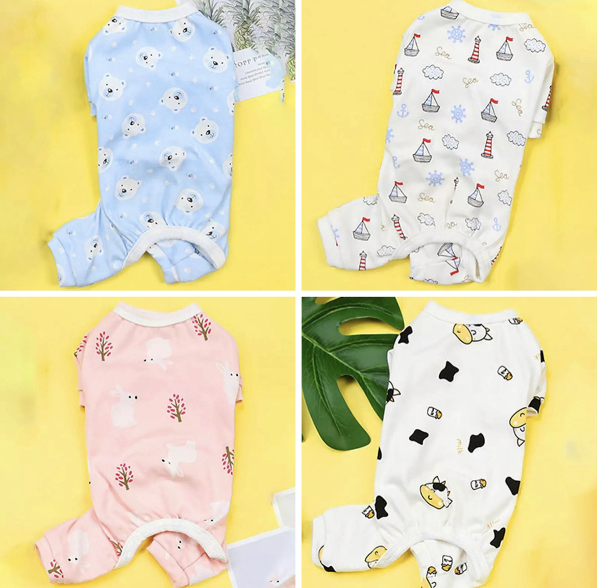 Cotton pet pajamas