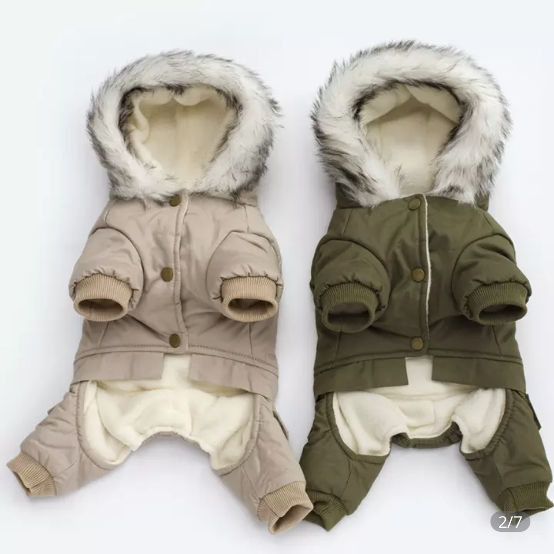 Super warm dog winter coats