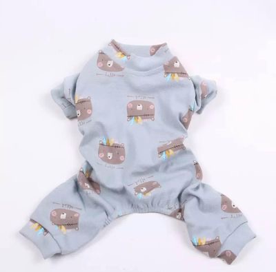 Cotton material dog pajamas