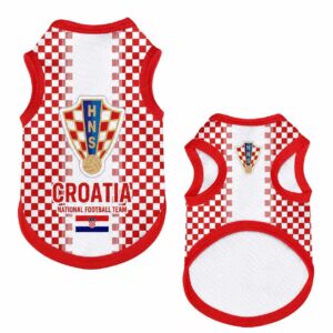 Pet Jerseys for Team Croatia for Small Breed Dogs