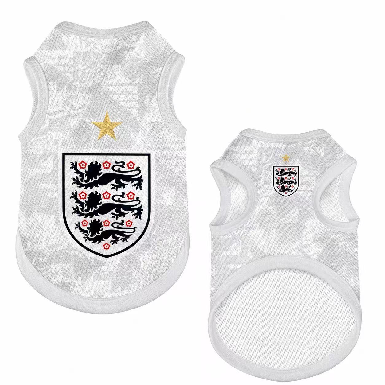 Pet Jerseys for Team England for Small Breed Dogs